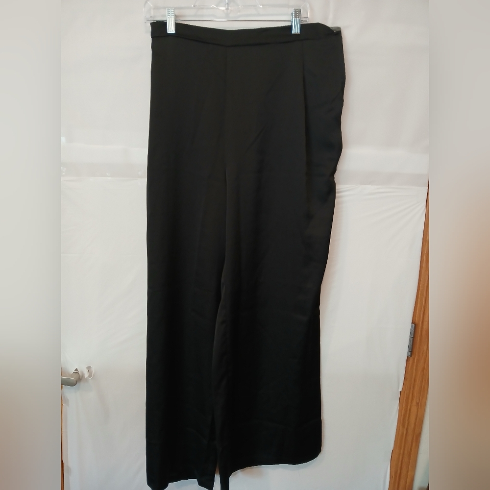 Nina Leonard 1x Womens Wide Leg Pants
